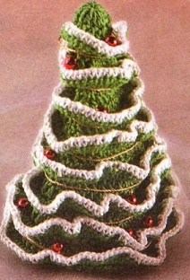 елка сувенир вязание крючком схема фото описание